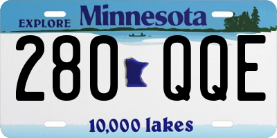 MN license plate 280QQE