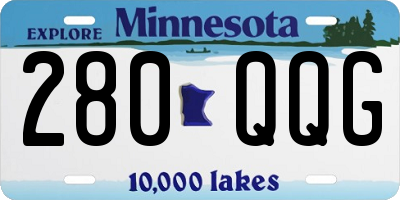 MN license plate 280QQG