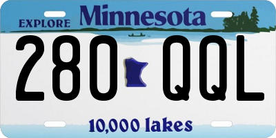 MN license plate 280QQL