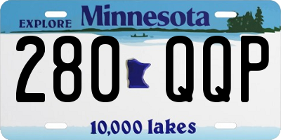 MN license plate 280QQP