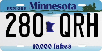 MN license plate 280QRH