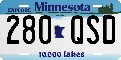 MN license plate 280QSD