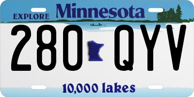 MN license plate 280QYV
