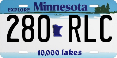 MN license plate 280RLC