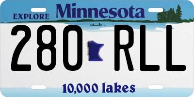MN license plate 280RLL
