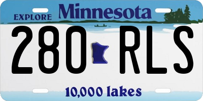 MN license plate 280RLS