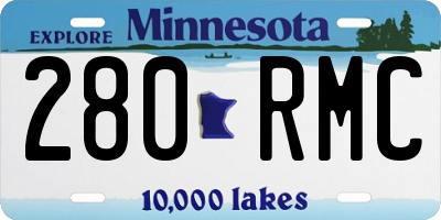 MN license plate 280RMC