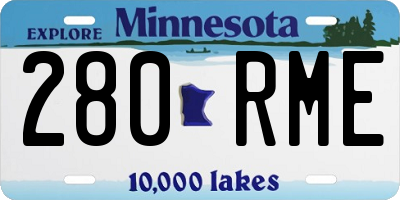 MN license plate 280RME