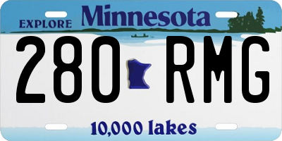 MN license plate 280RMG