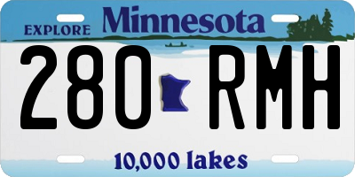 MN license plate 280RMH