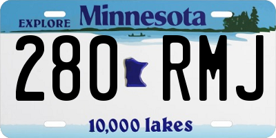 MN license plate 280RMJ