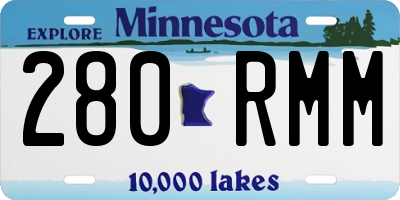 MN license plate 280RMM