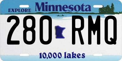 MN license plate 280RMQ