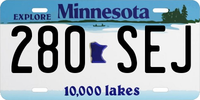 MN license plate 280SEJ