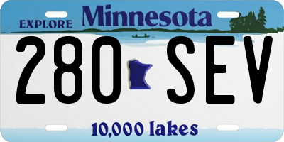 MN license plate 280SEV