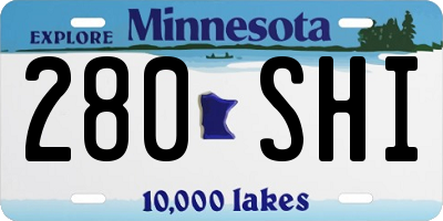 MN license plate 280SHI