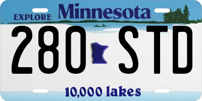 MN license plate 280STD