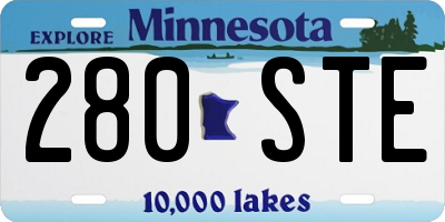 MN license plate 280STE