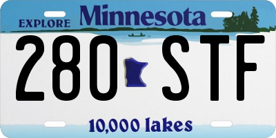 MN license plate 280STF
