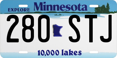 MN license plate 280STJ