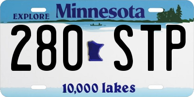MN license plate 280STP