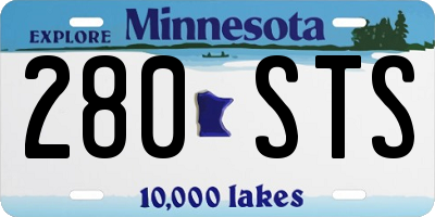MN license plate 280STS