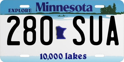 MN license plate 280SUA