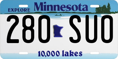 MN license plate 280SUO