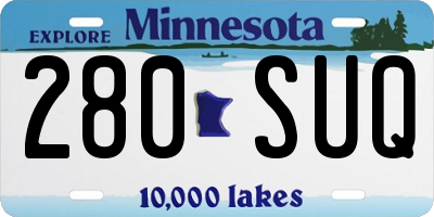 MN license plate 280SUQ
