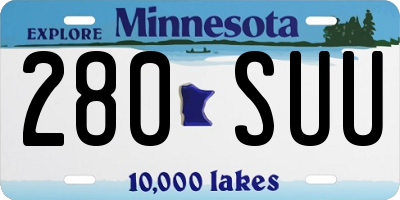 MN license plate 280SUU