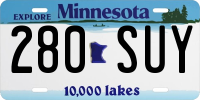 MN license plate 280SUY