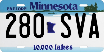 MN license plate 280SVA