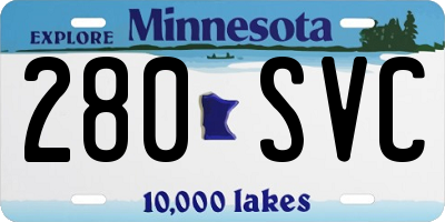 MN license plate 280SVC