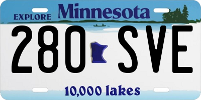 MN license plate 280SVE