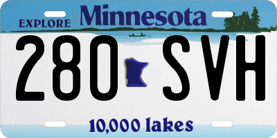 MN license plate 280SVH