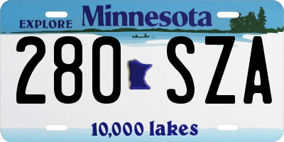 MN license plate 280SZA