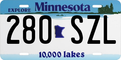 MN license plate 280SZL