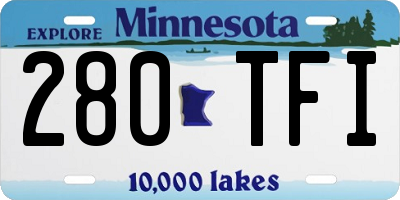 MN license plate 280TFI