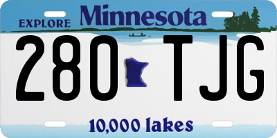 MN license plate 280TJG
