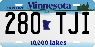 MN license plate 280TJI
