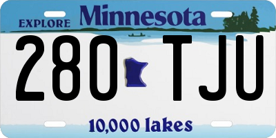 MN license plate 280TJU