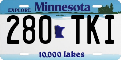 MN license plate 280TKI