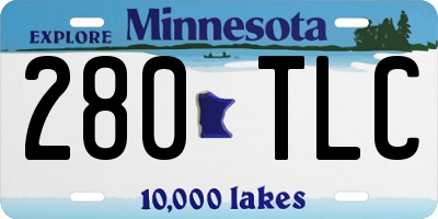 MN license plate 280TLC