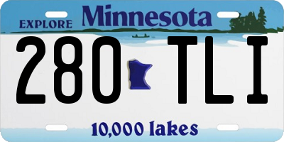MN license plate 280TLI