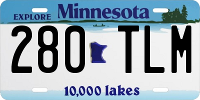 MN license plate 280TLM
