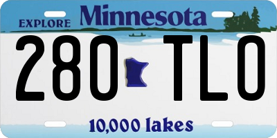 MN license plate 280TLO