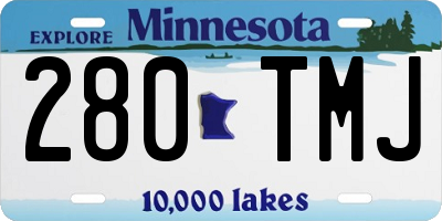 MN license plate 280TMJ