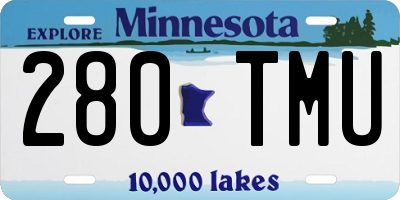 MN license plate 280TMU