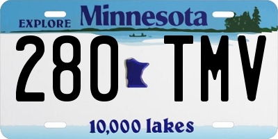 MN license plate 280TMV