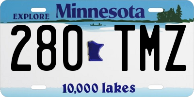 MN license plate 280TMZ